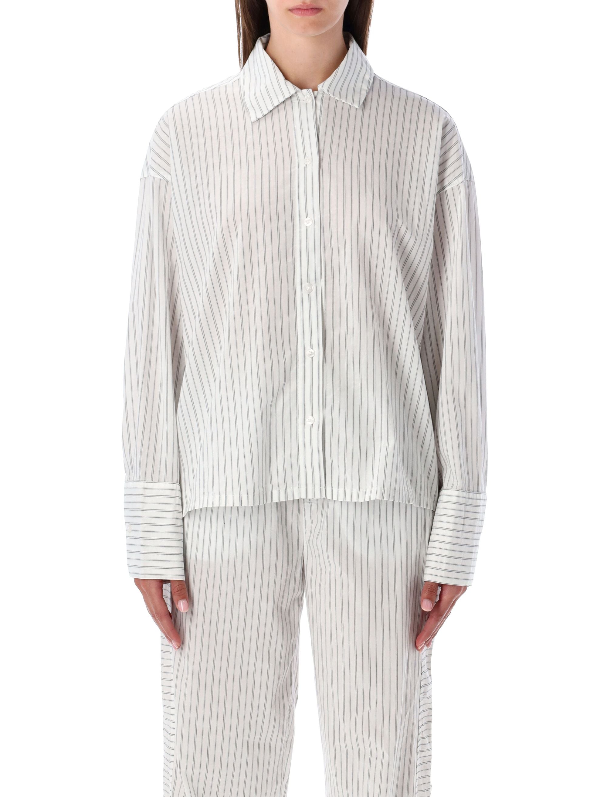 CALVIN KLEIN Cotton Poplin Button-Down Pajama Shirt - Relaxed Fit