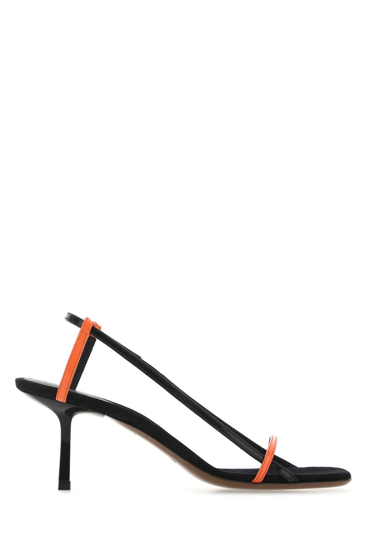 NEOUS Two-Tone Leather Merga Sandals for Women