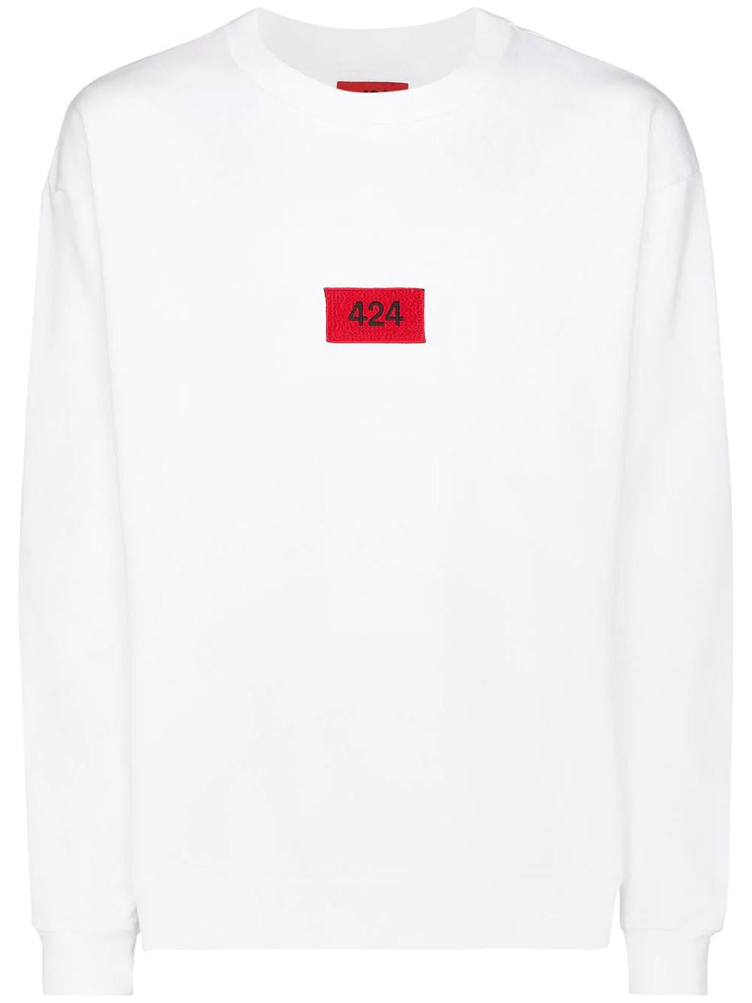 424 Crewneck Sweatshirt with Logo Patch - Size M