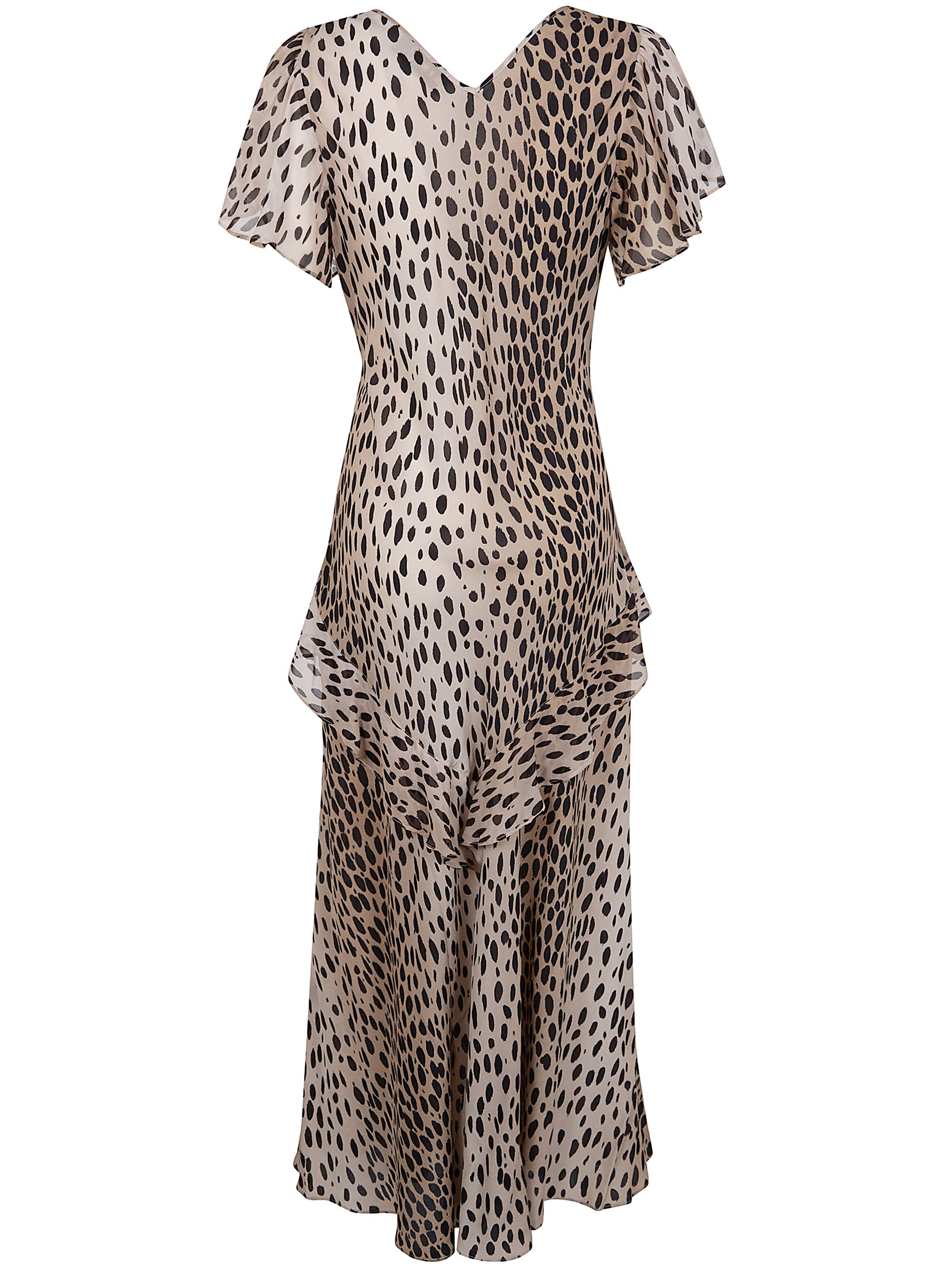 RIXO Mini Dress with Antelope Spot Pattern