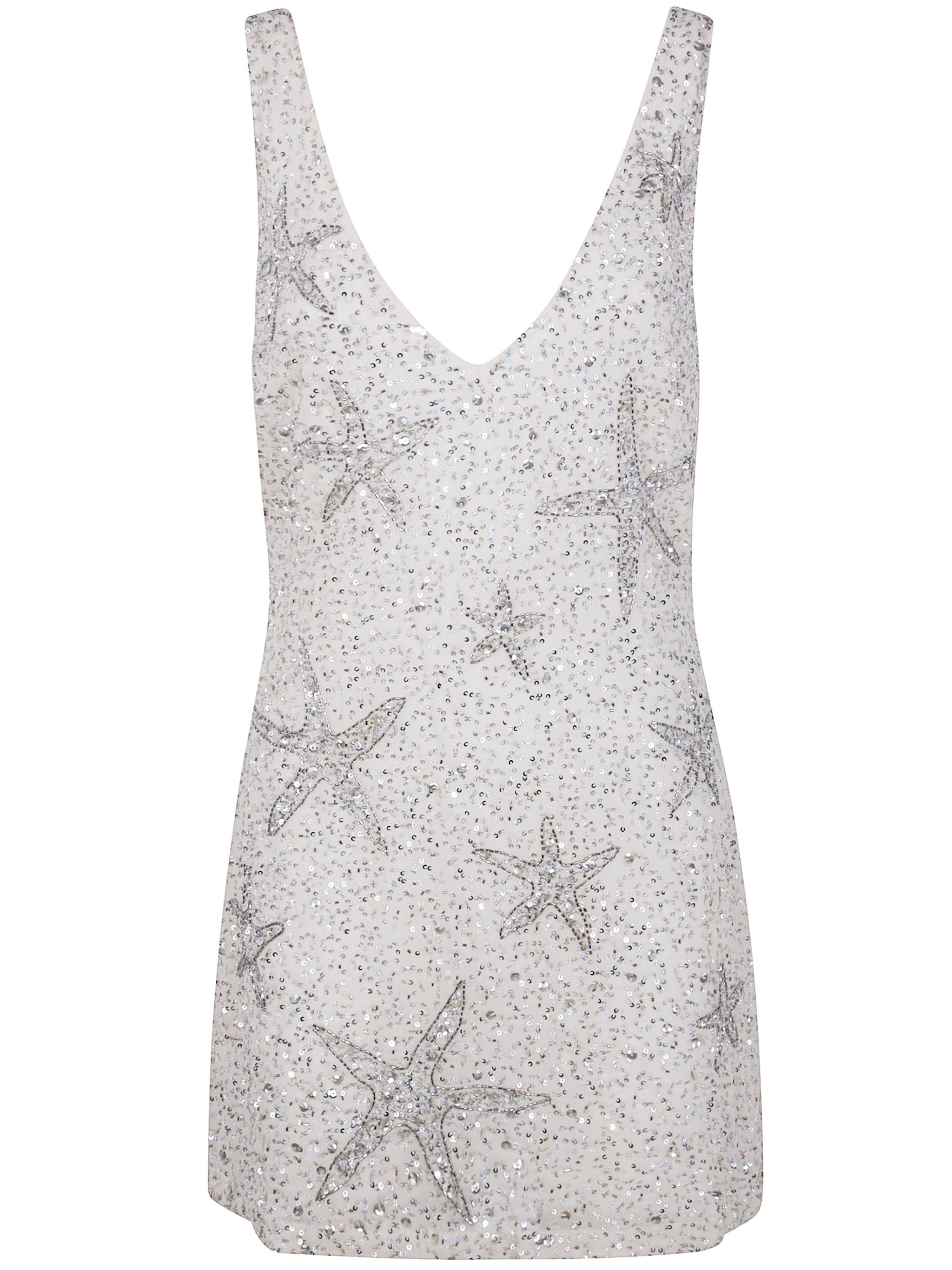 RIXO Mini Dress with Starfish Embellishments