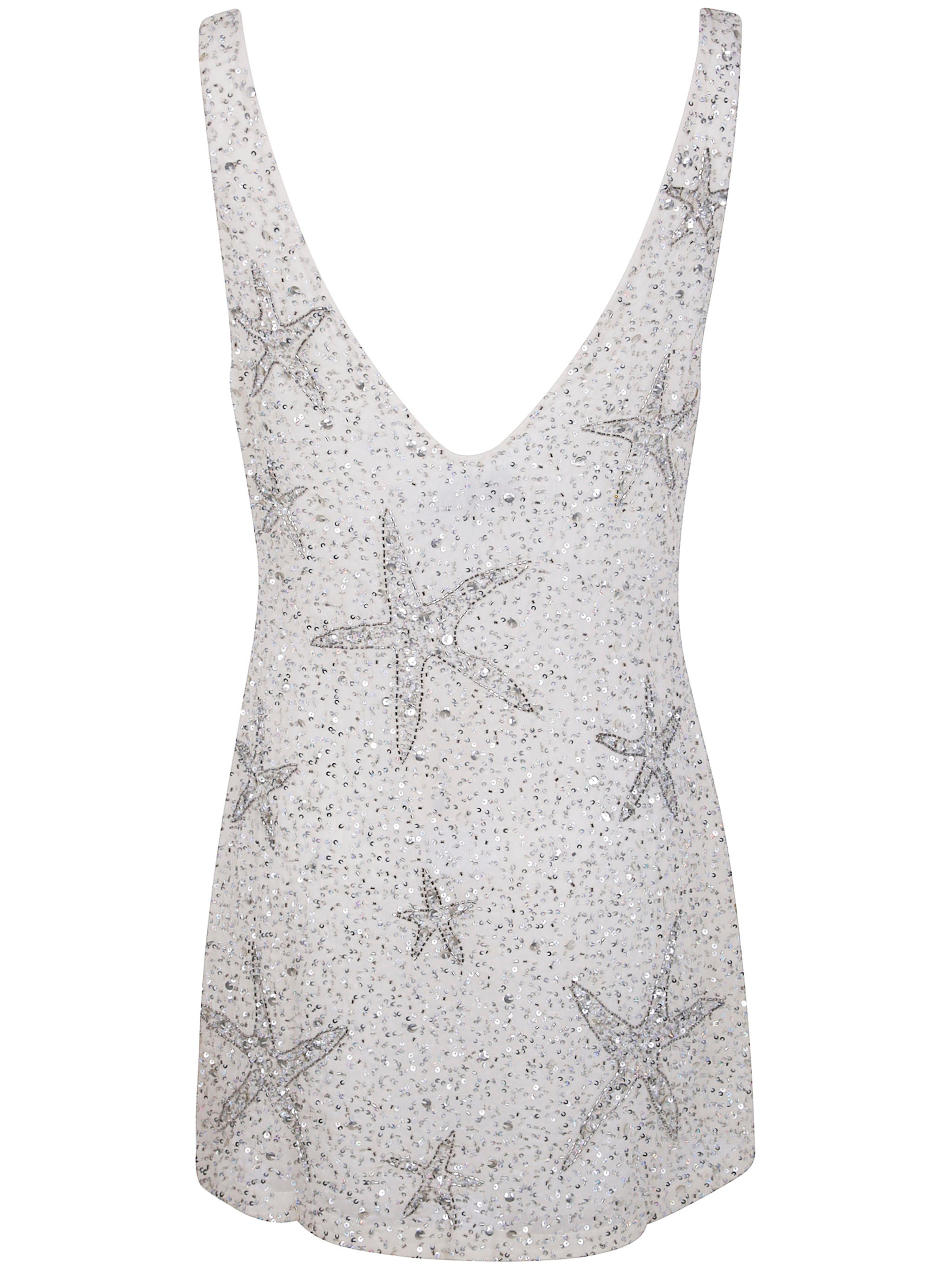 RIXO Mini Dress with Starfish Embellishments