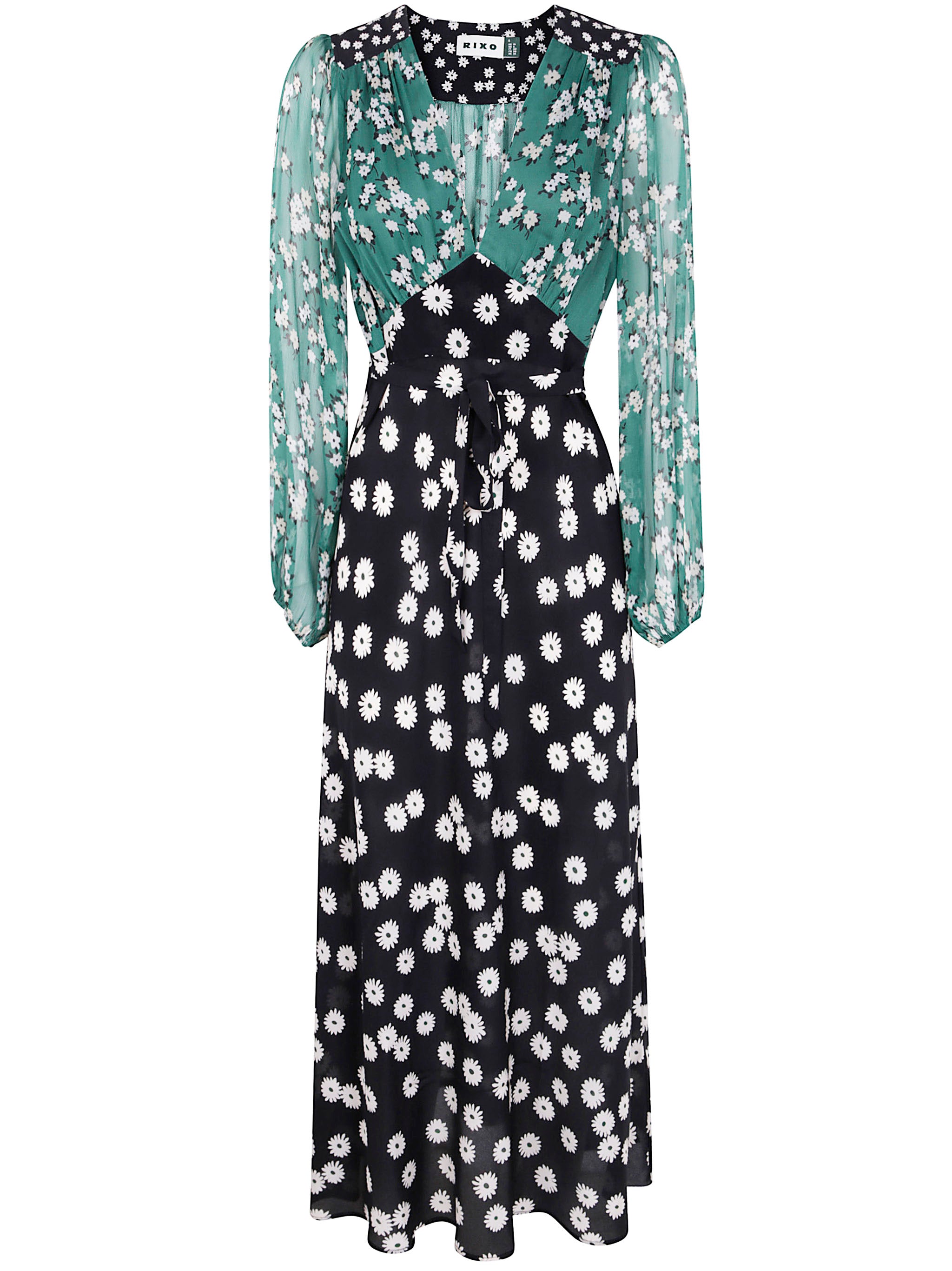 RIXO City Floral Mix Mini Dress