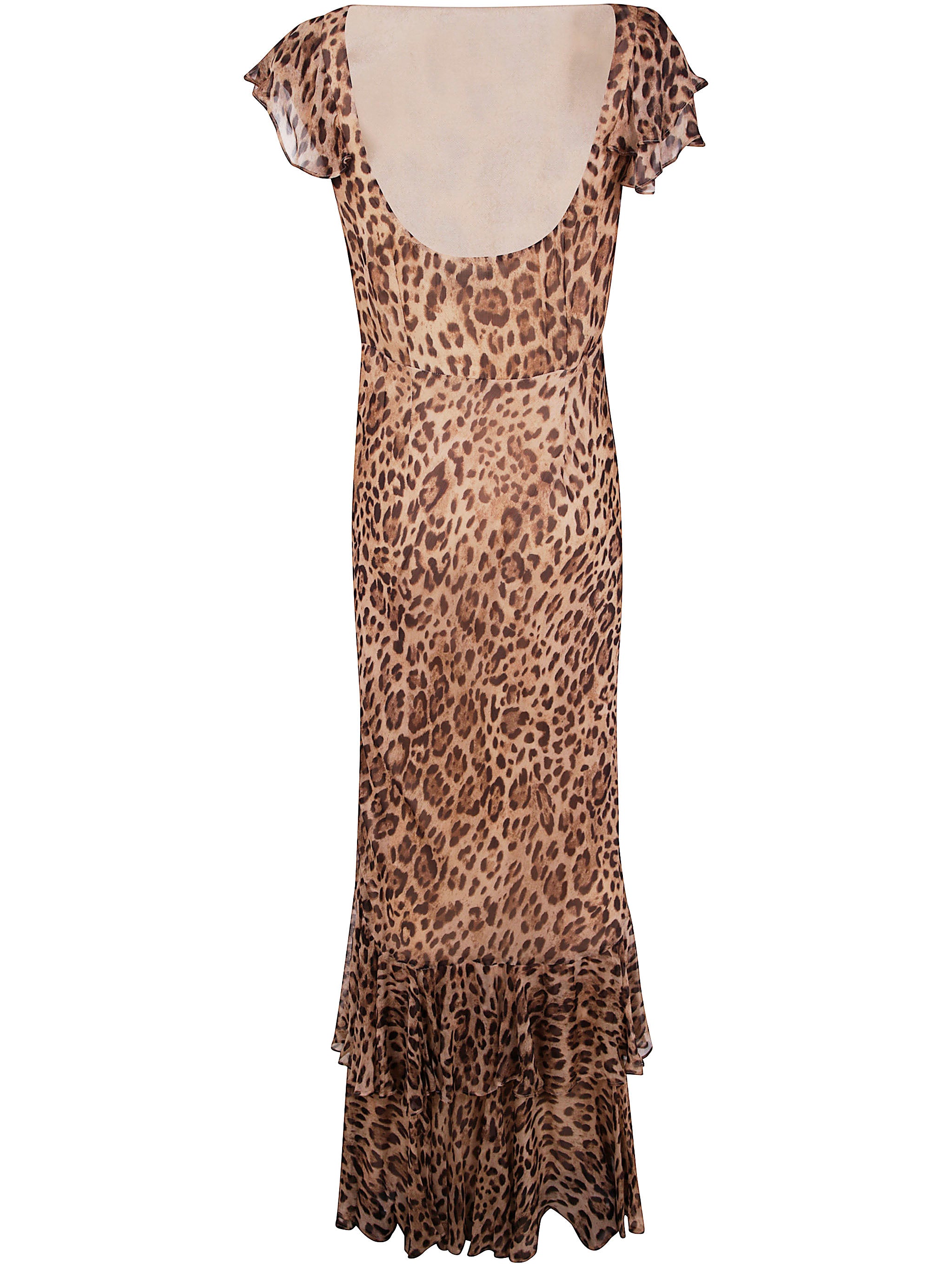 RIXO Mini Dress with Luxe Leopard Print