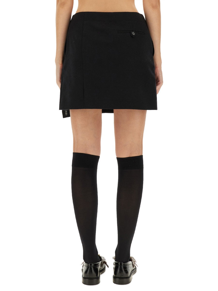 MOSCHINO COUTURE Wool Skirt - Women's Fashion Piece for FW25