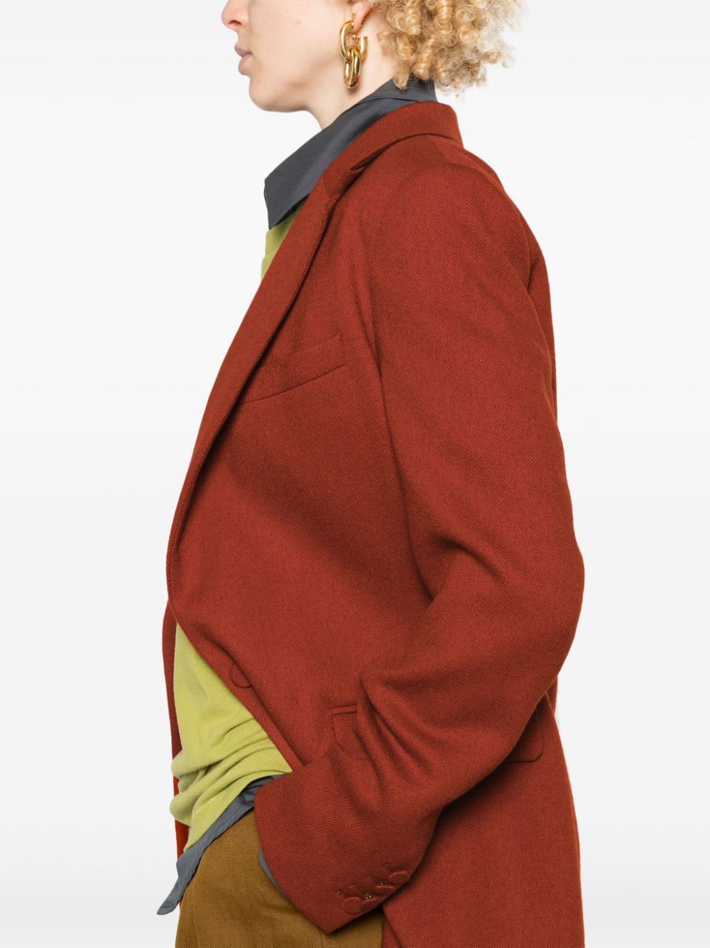 DRIES VAN NOTEN Wool Single-Breasted Jacket