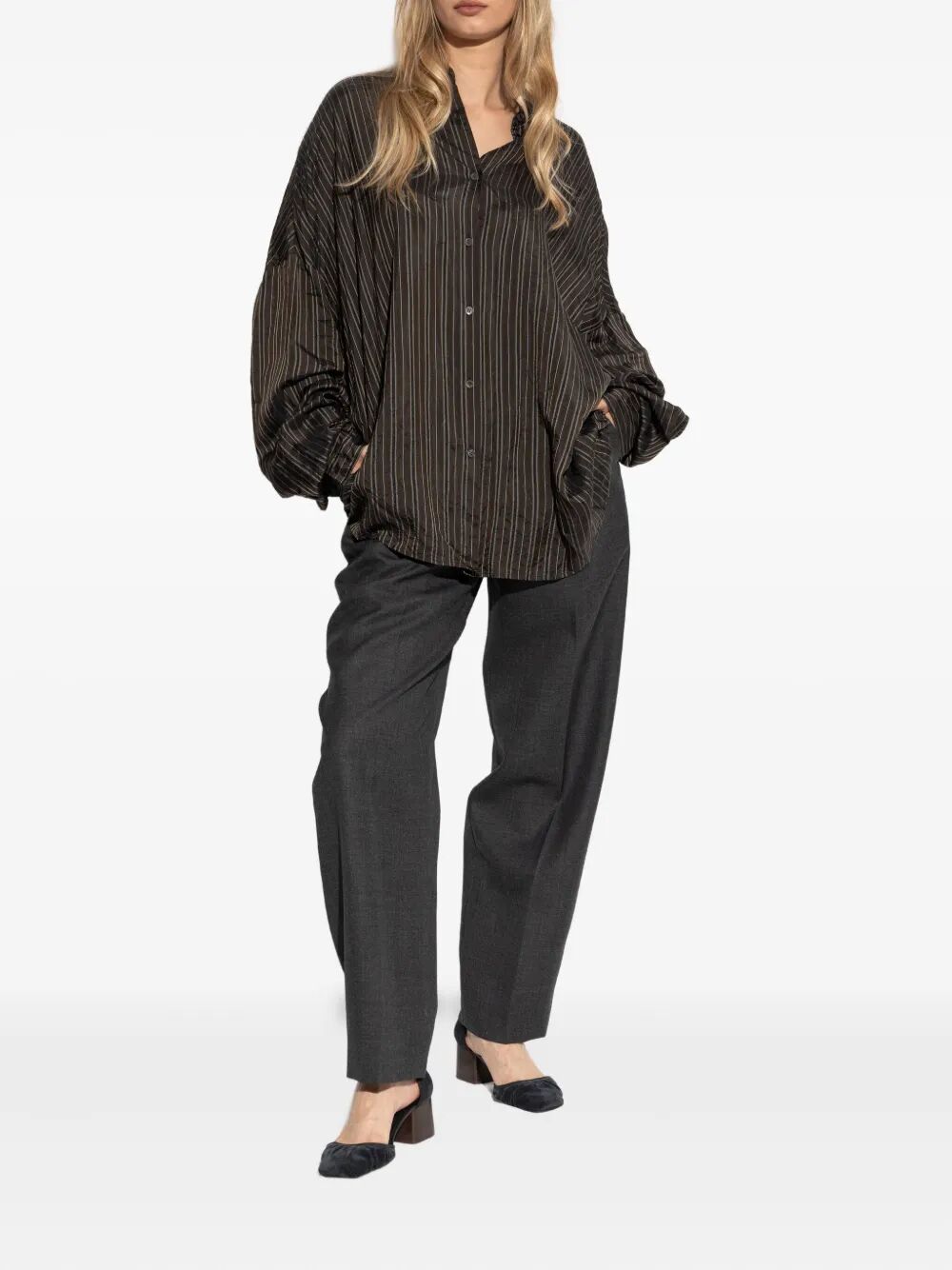 DRIES VAN NOTEN Striped Long Sleeve Shirt for Women