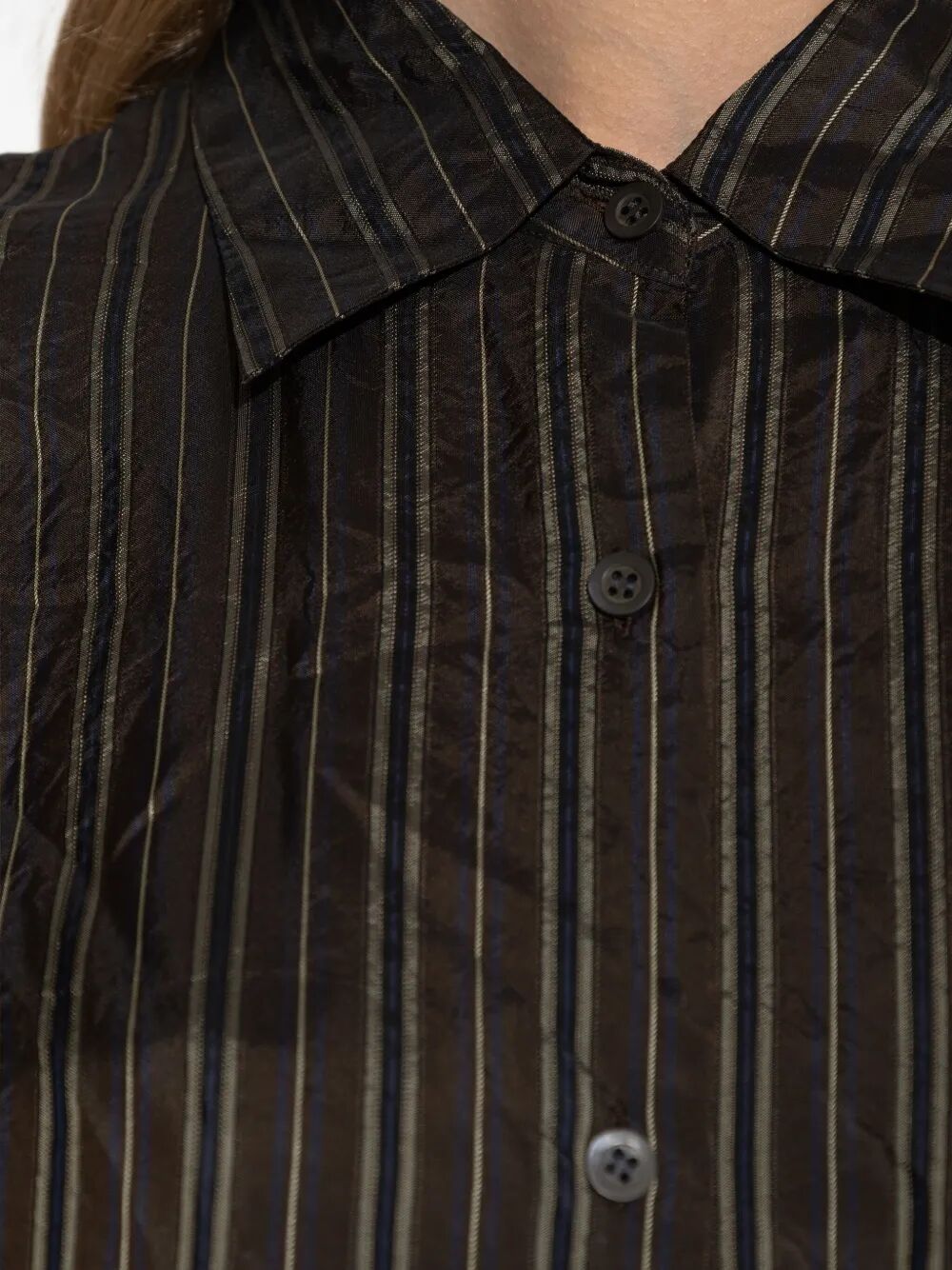 DRIES VAN NOTEN Striped Long Sleeve Shirt for Women