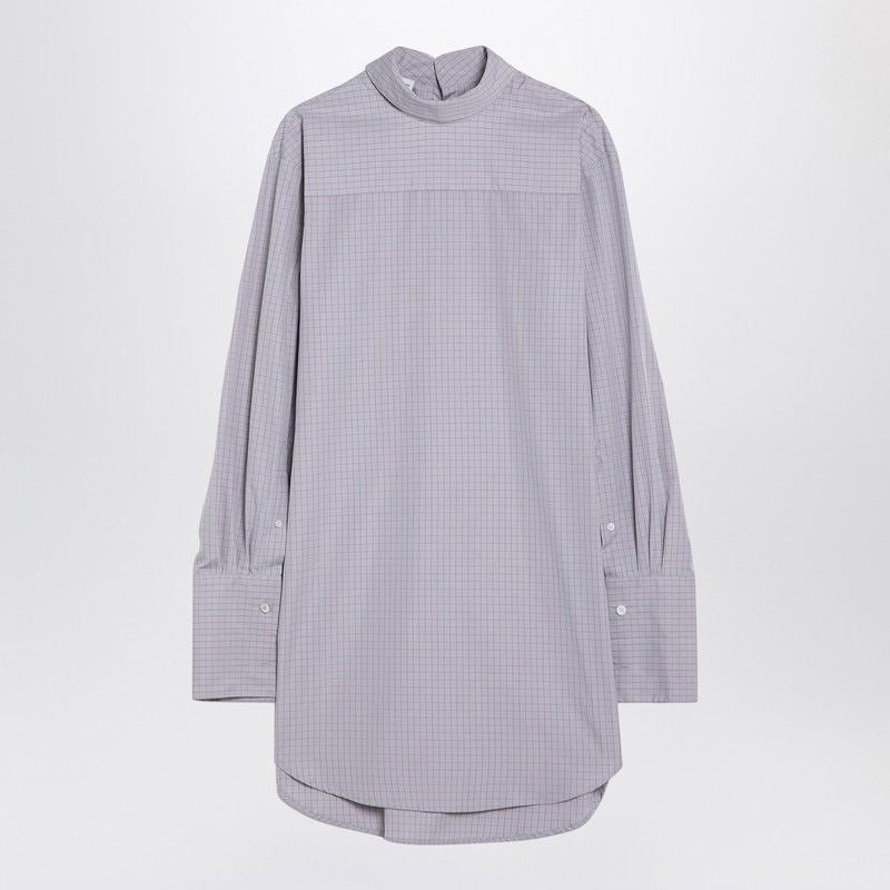 DRIES VAN NOTEN Oversized Checkered Design Turtleneck Shirt