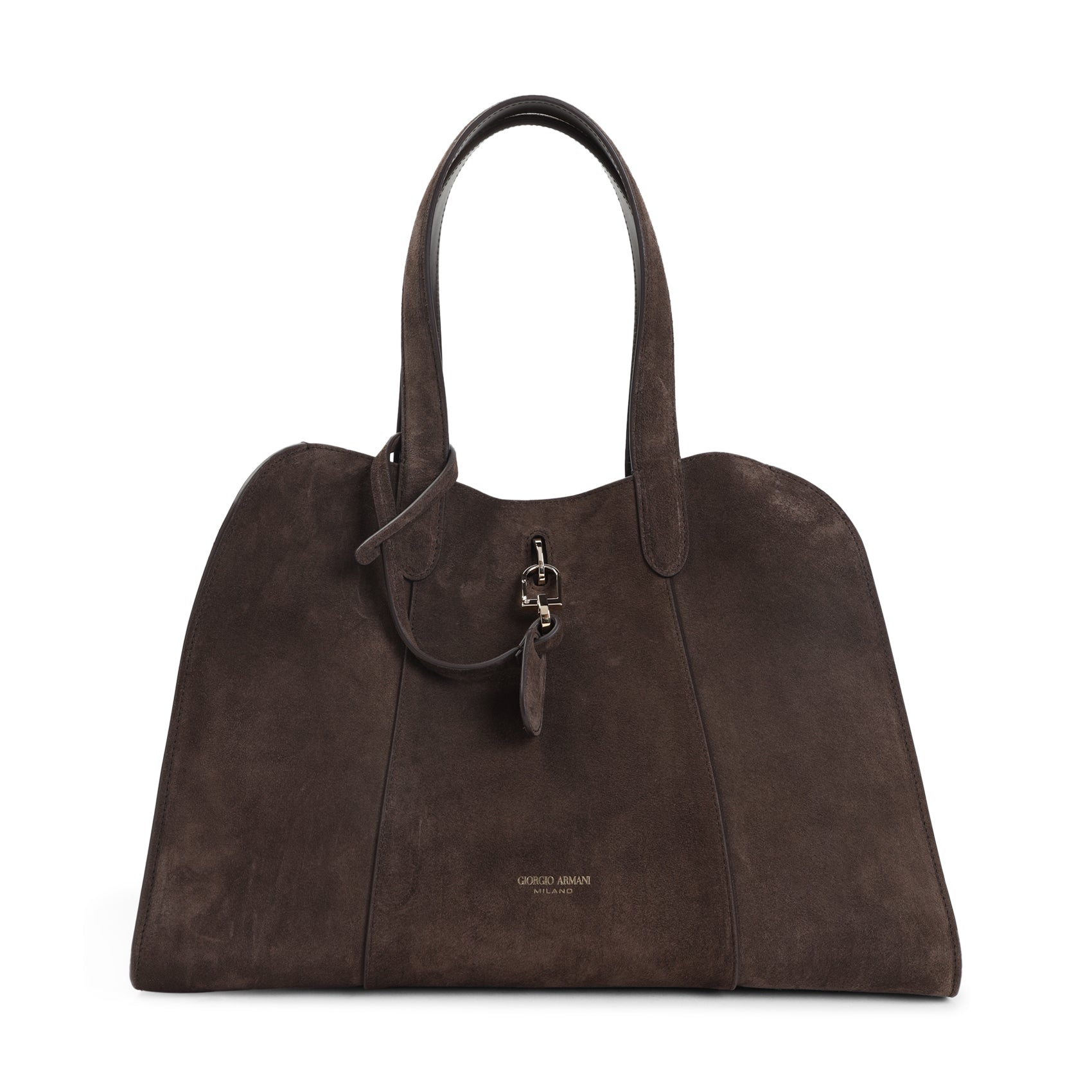 GIORGIO ARMANI Suede Leather Handbag 38cm x 27cm x 20cm