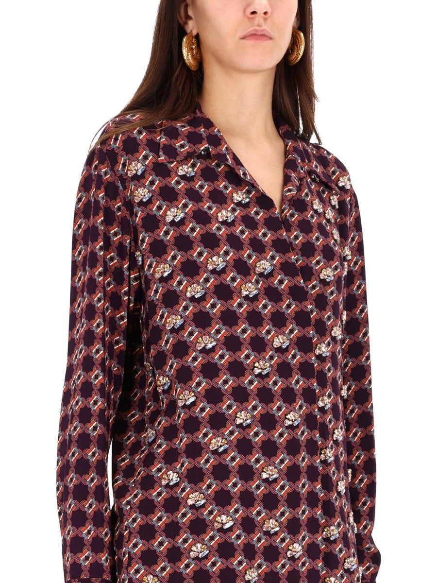 DRIES VAN NOTEN Celindra Viscose Shirt - Size 36 FR