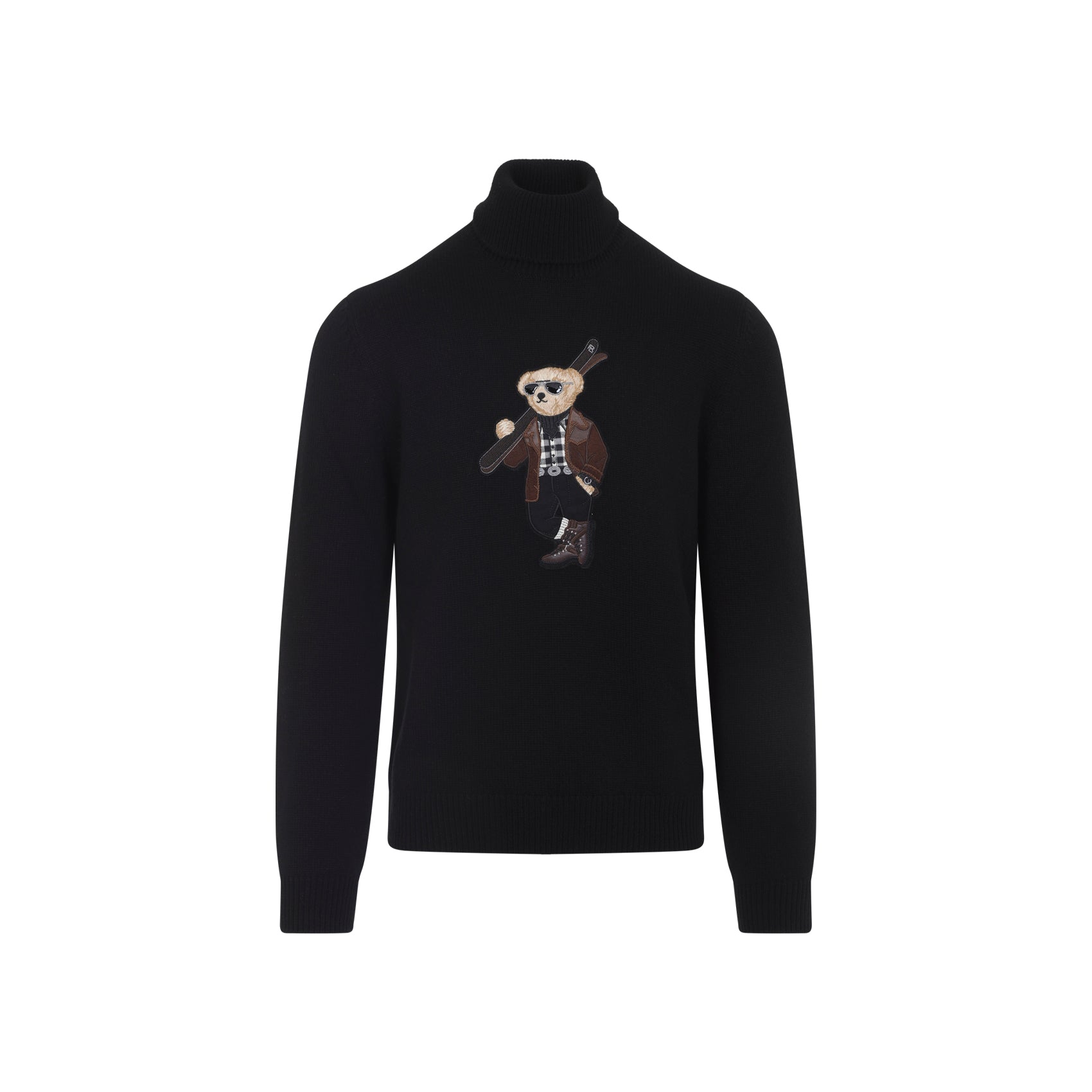 RALPH LAUREN PURPLE LABEL Bear Long Sleeve Pullover
