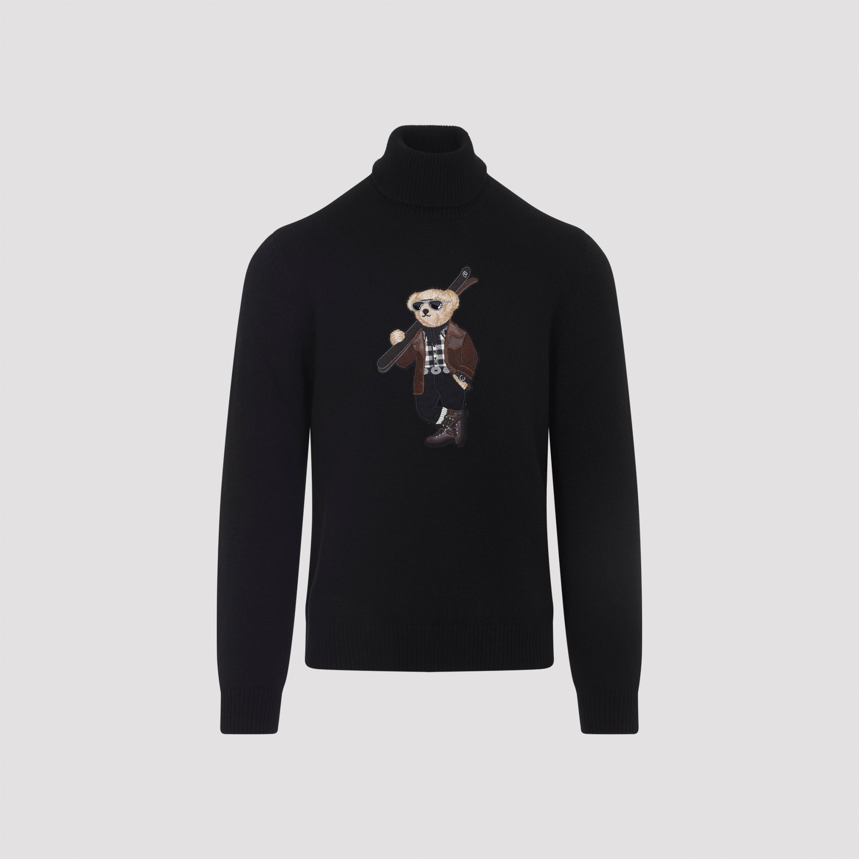RALPH LAUREN PURPLE LABEL Bear Long Sleeve Pullover