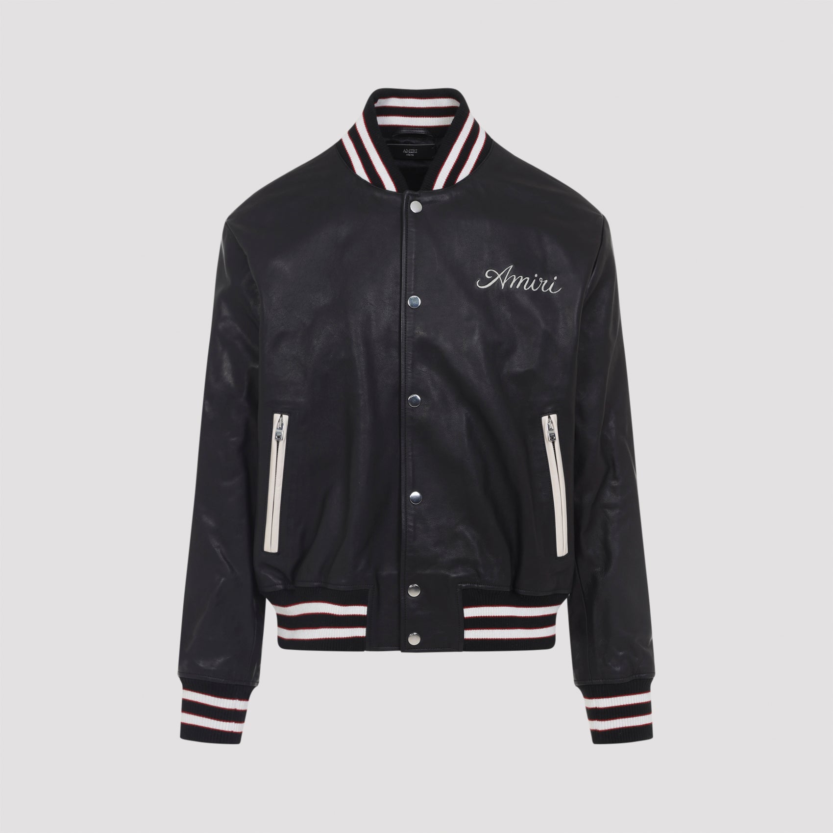 AMIRI Leather Varsity Jacket