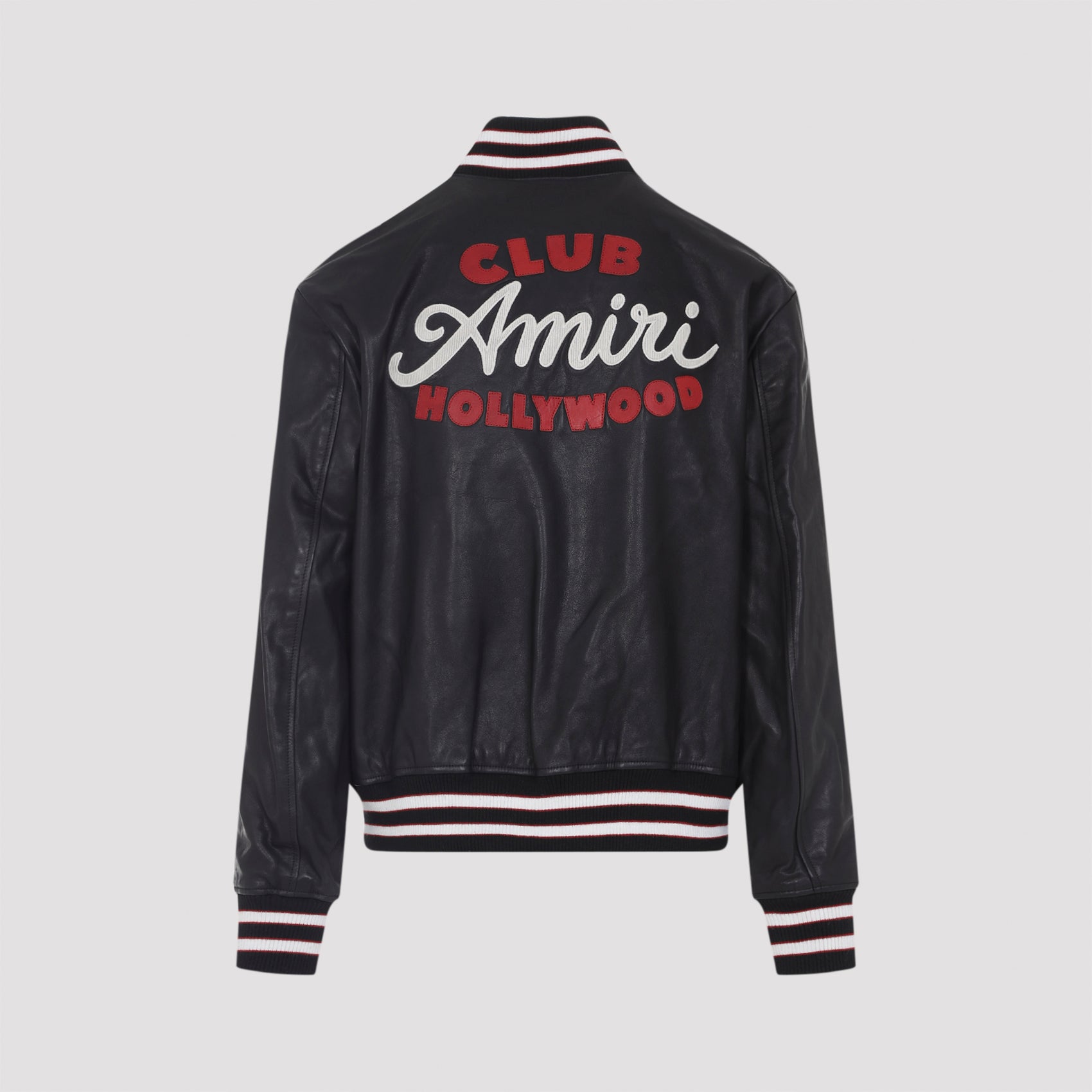AMIRI Leather Varsity Jacket