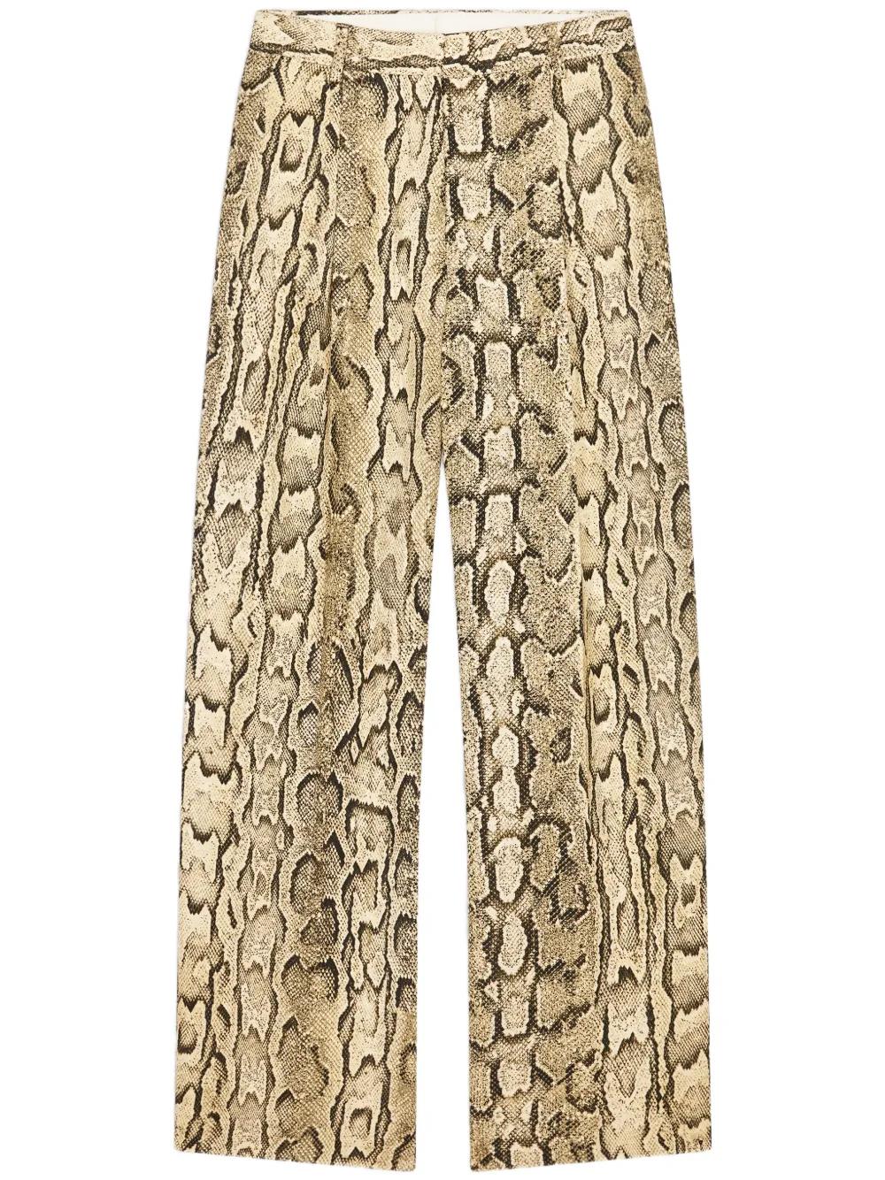 DRIES VAN NOTEN Wide Fit Jacquard Pants - Size 36 FR