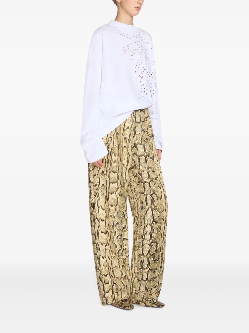 DRIES VAN NOTEN Wide Fit Jacquard Pants - Size 36 FR
