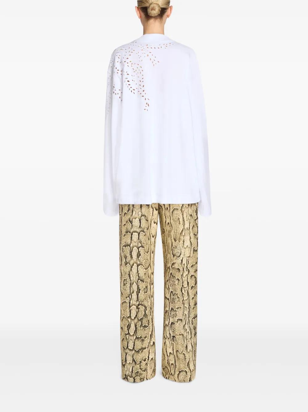 DRIES VAN NOTEN Wide Fit Jacquard Pants - Size 36 FR