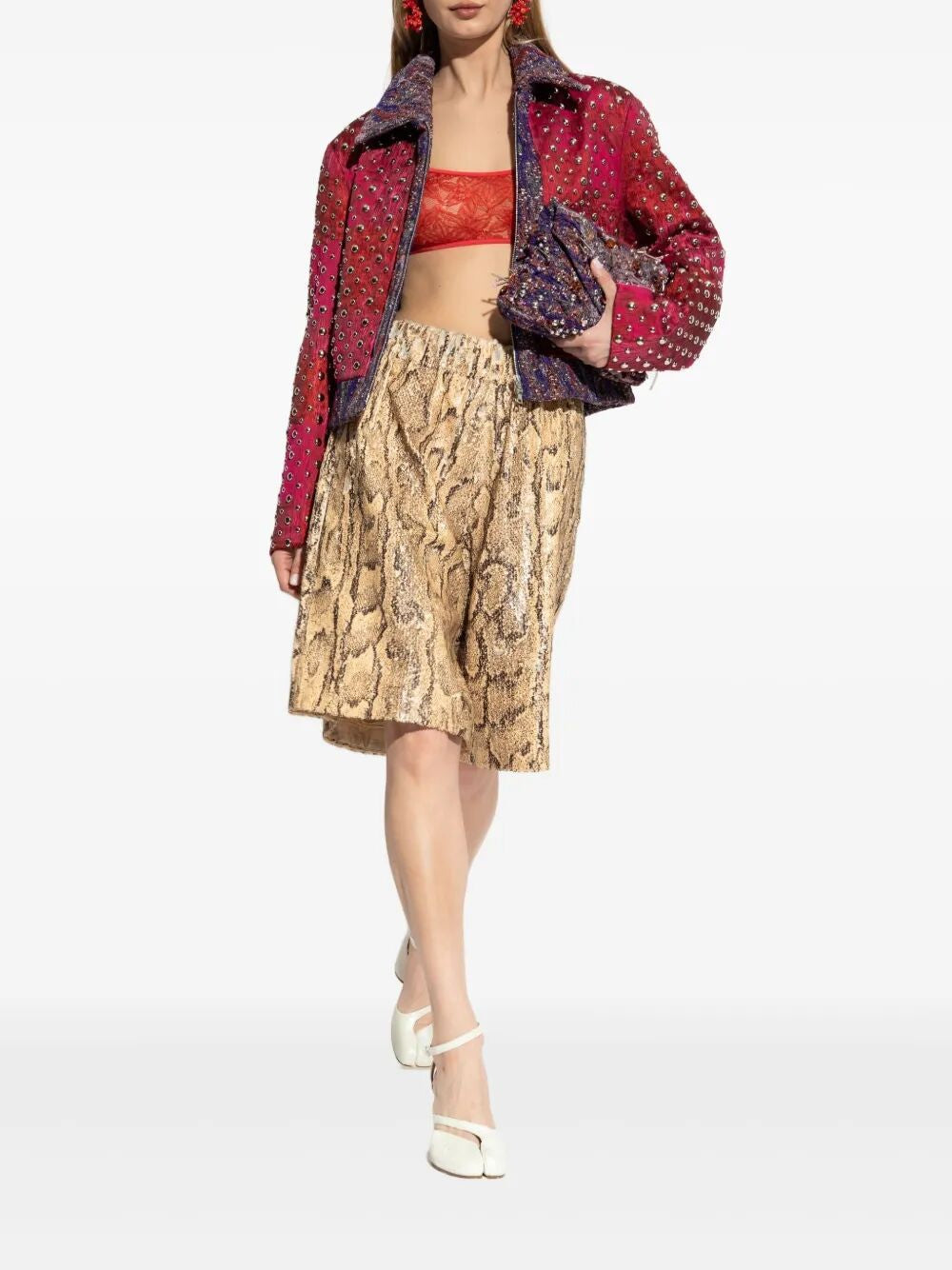 DRIES VAN NOTEN Sequins-Embellished Mini Shorts