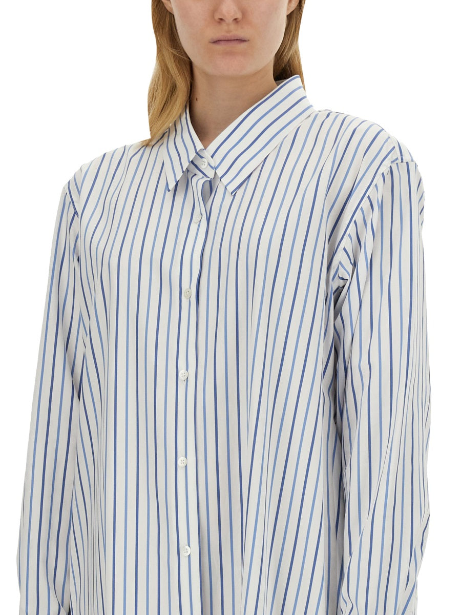 DRIES VAN NOTEN Oversized Stripe Pattern Shirt - Size 40 FR