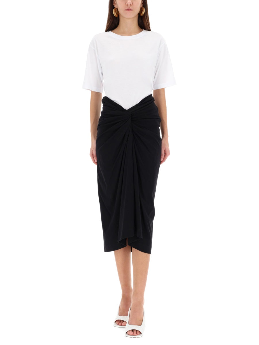 DRIES VAN NOTEN Draped Herchive Mini Skirt - Women’s Size S