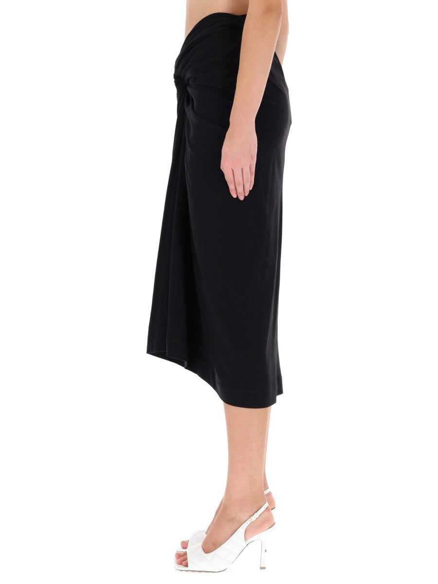 DRIES VAN NOTEN Draped Herchive Mini Skirt - Women’s Size S