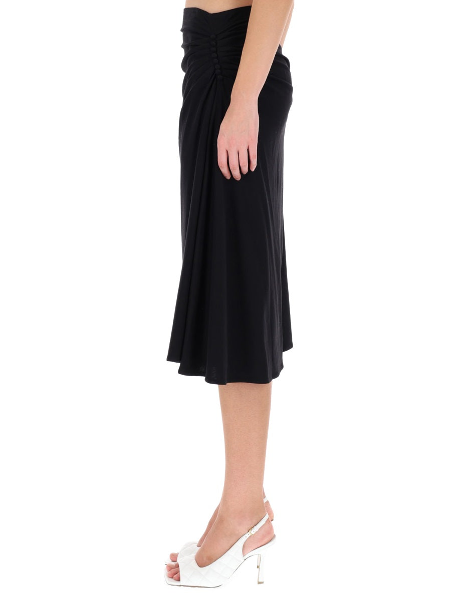 DRIES VAN NOTEN Draped Hevira Skirt - Size S