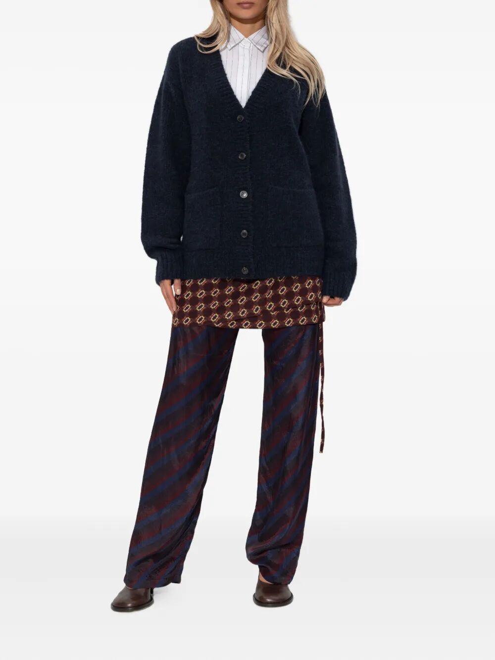 DRIES VAN NOTEN Wool Cardigan for Women - FW25 Collection
