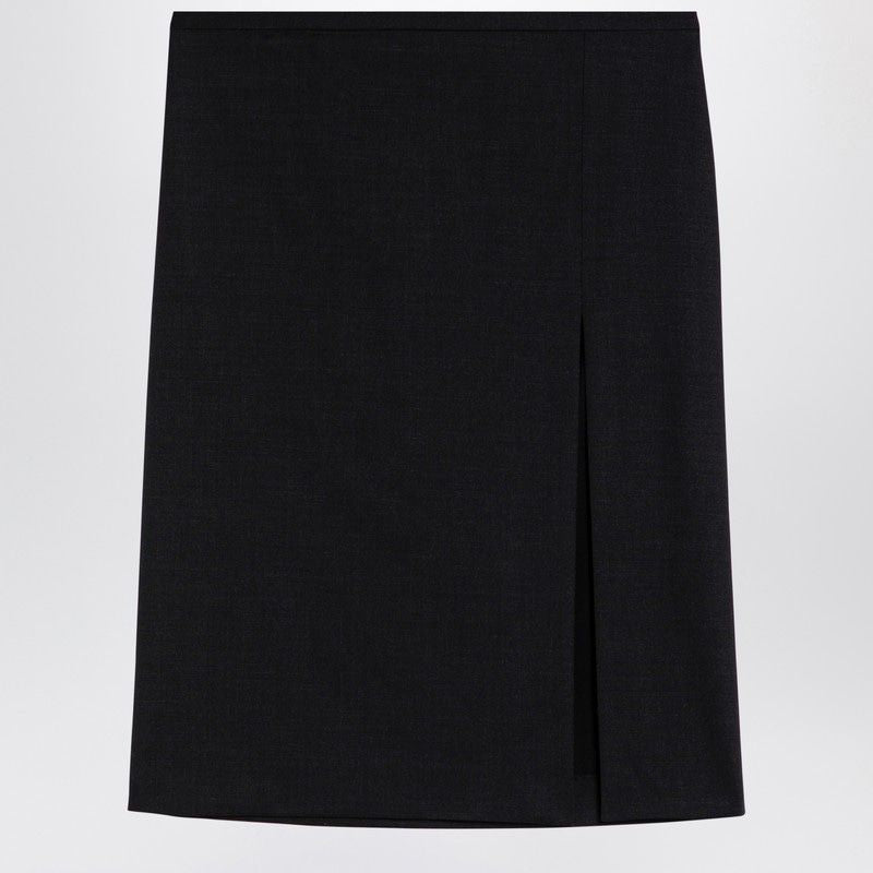 PHILOSOPHY DI LORENZO SERAFINI Blend Wool Skirt with Side Slit for Women