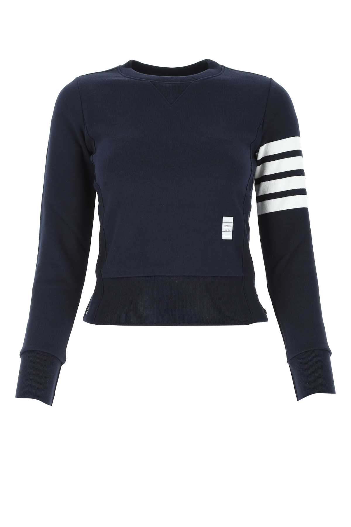 THOM BROWNE Classic Cotton Sweatshirt for Women - Fall 2025 Collection