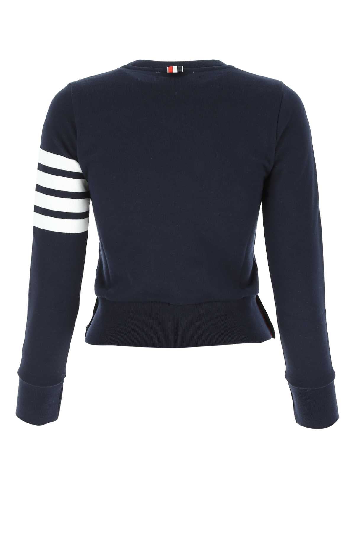 THOM BROWNE Classic Cotton Sweatshirt for Women - Fall 2025 Collection