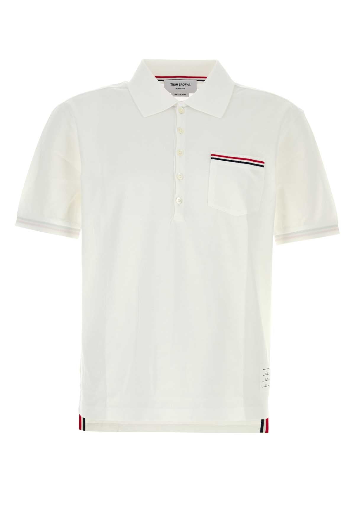 THOM BROWNE Classic Piquet Polo Shirt for Men