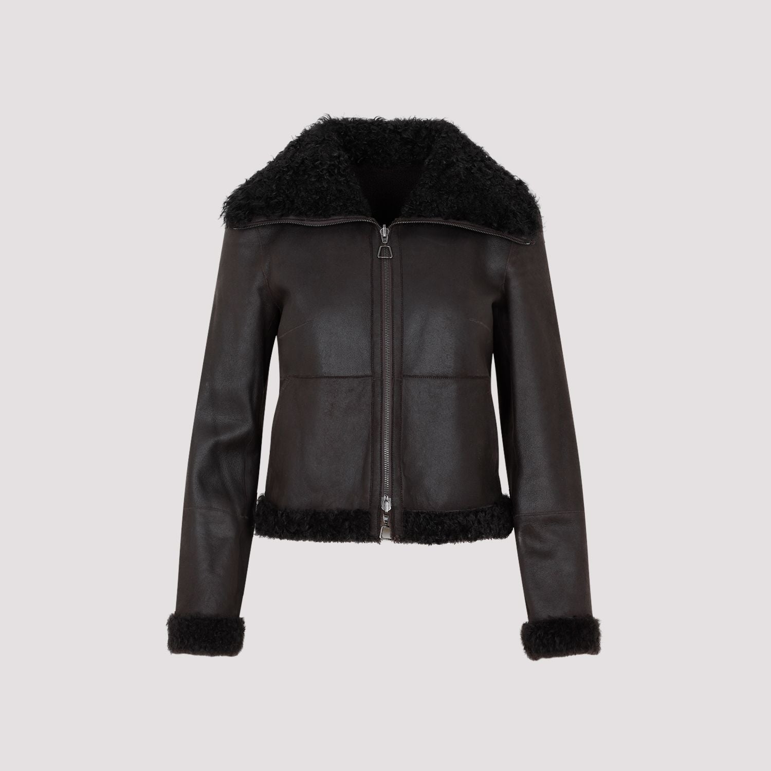 AKRIS Lamb Leather Jacket for Women - Fall/Winter 2023