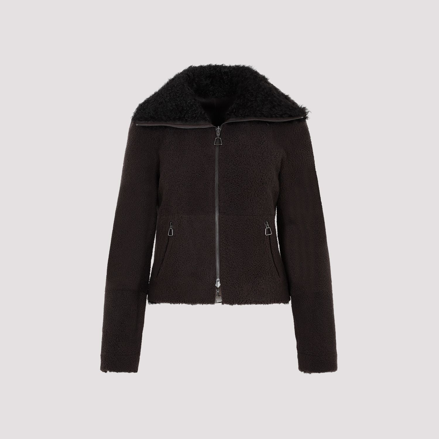 AKRIS Lamb Leather Jacket for Women - Fall/Winter 2023