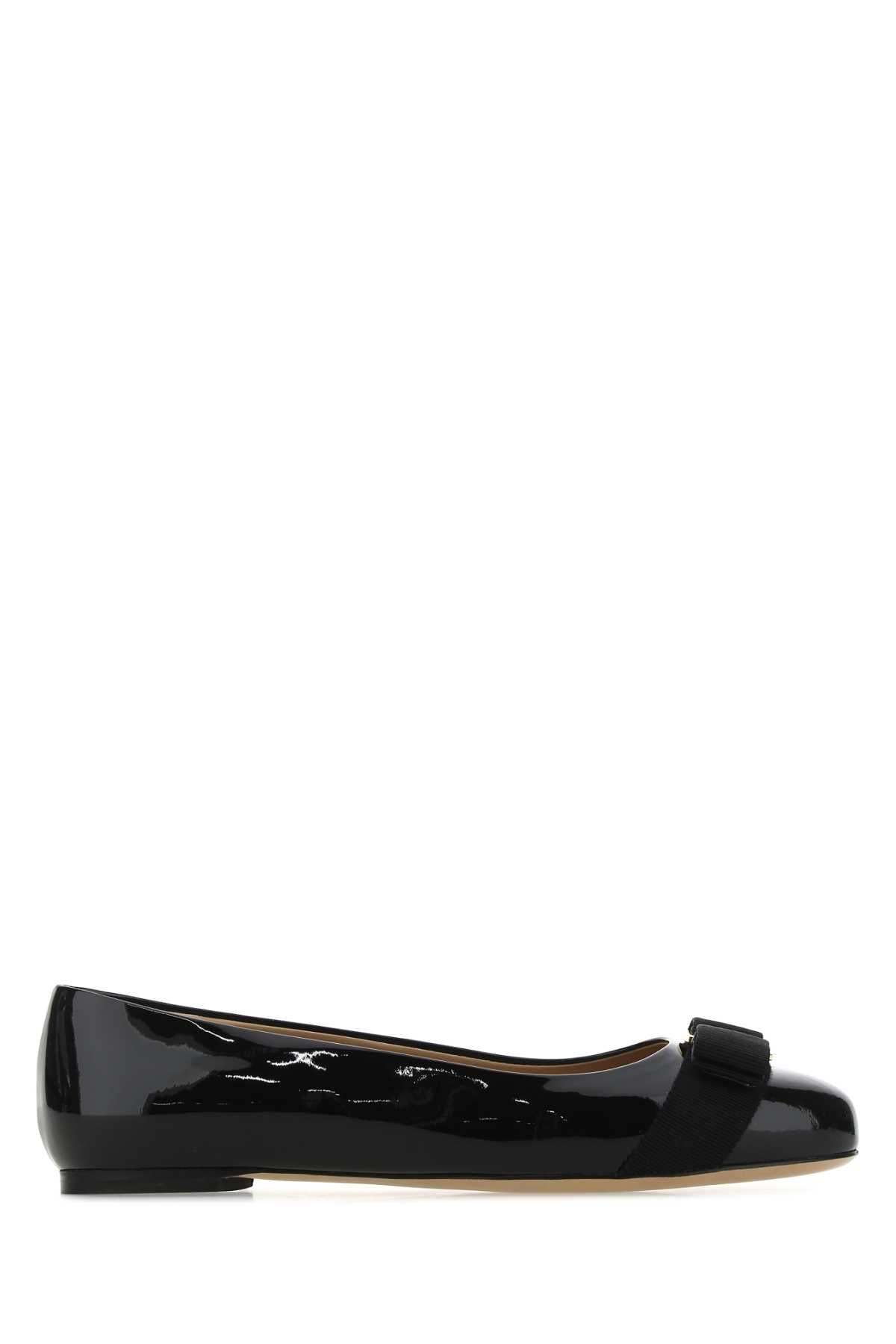 Ferragamo Women's Classic Leather Ballerina Flats