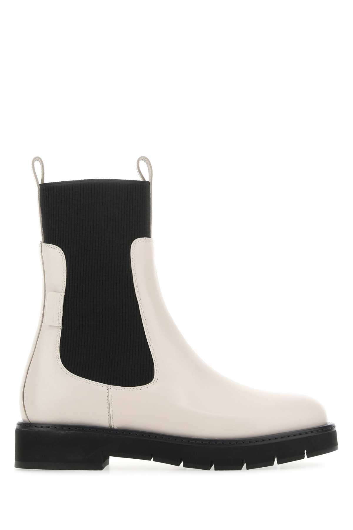 Ferragamo Leather Rook Ankle Boots for Women