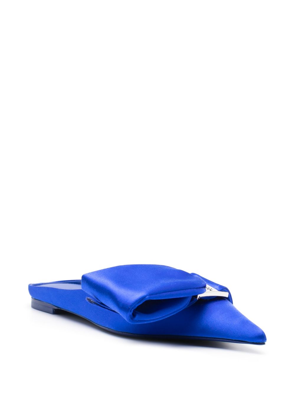 Ferragamo Oversized Bow Leather Slippers for Women
