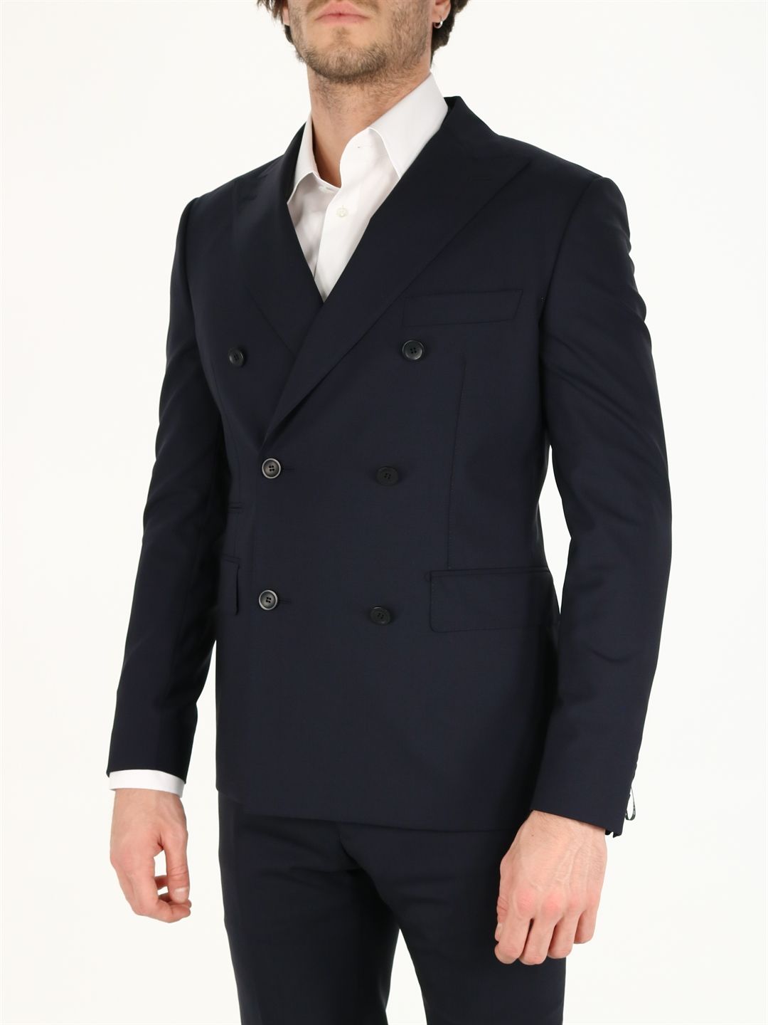 TONELLO Men's Double-Breasted Wool Jacket - Size 48IT / L