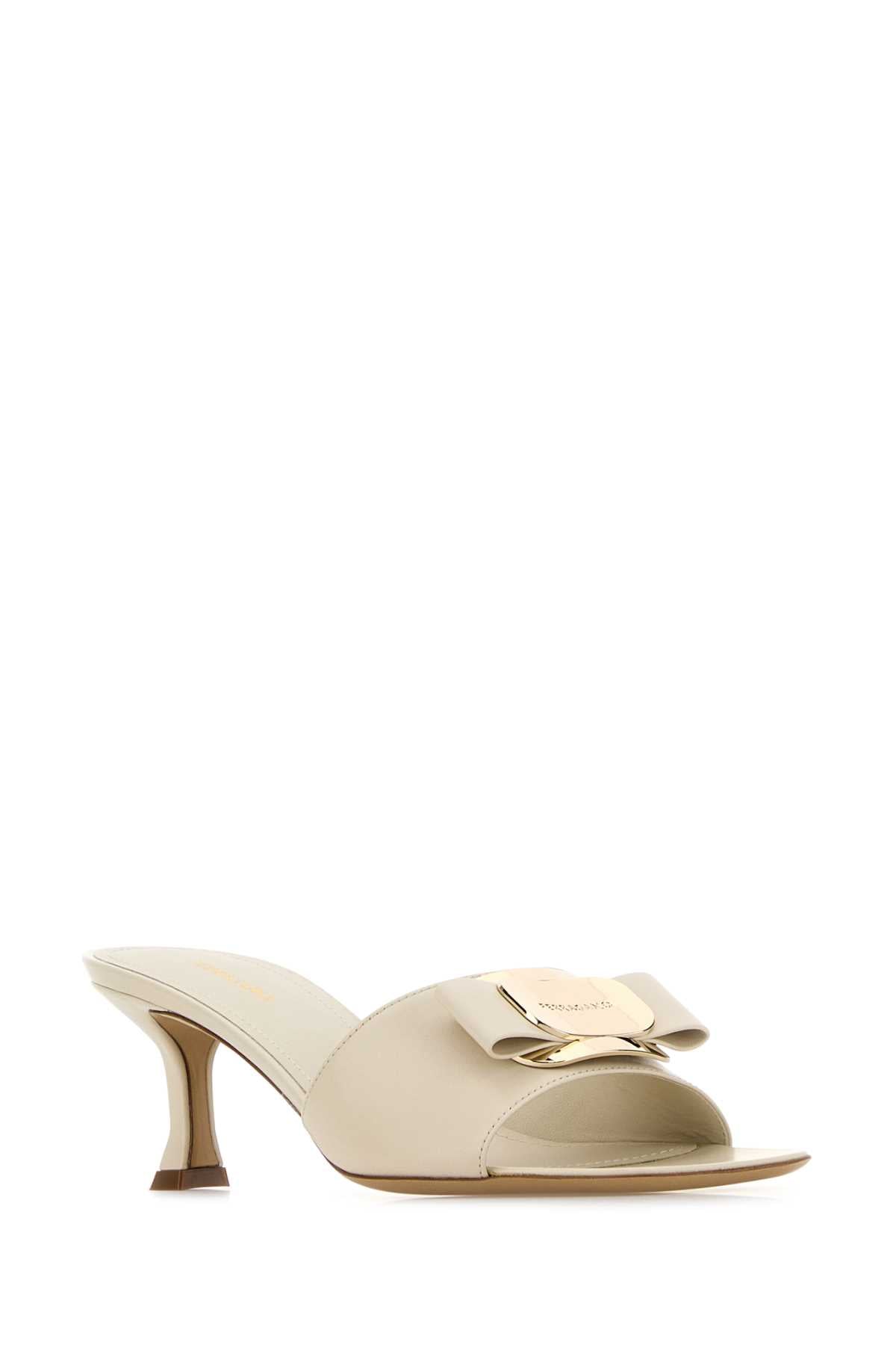 Ferragamo Leather ZELIE Flat Sandals