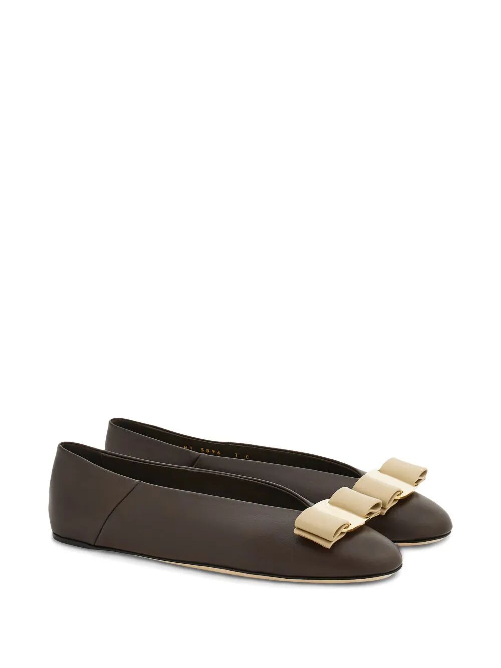 Ferragamo Elegant Ballerina Flats with Bow Detail