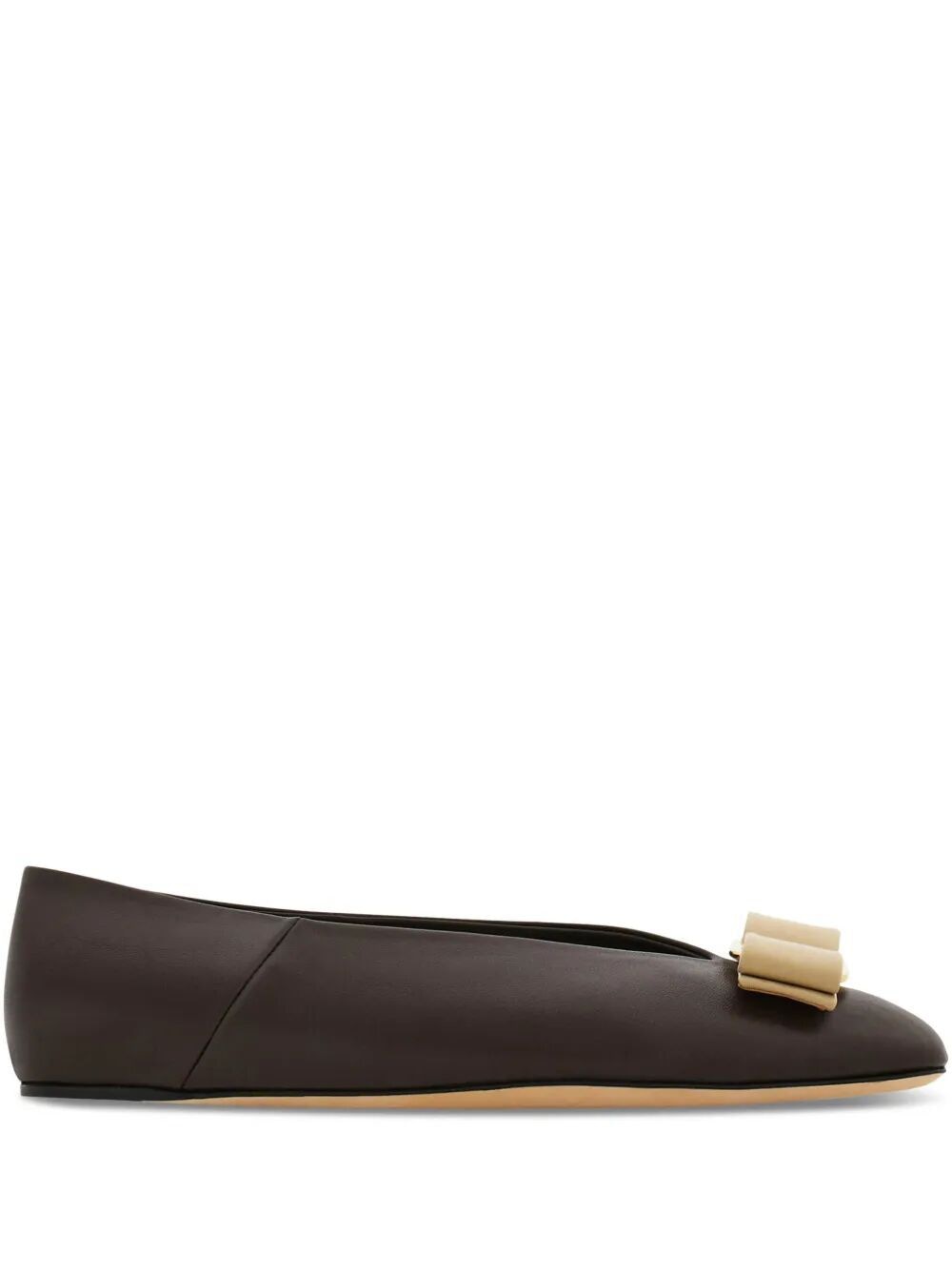 Ferragamo Elegant Ballerina Flats with Bow Detail