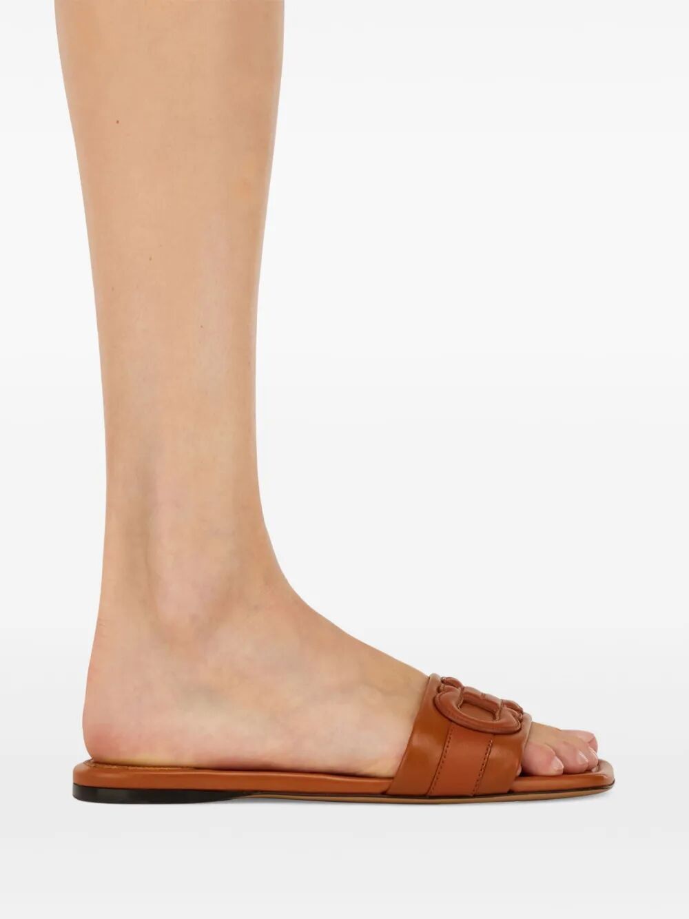 Ferragamo Liss Leather Slide Sandals for Women