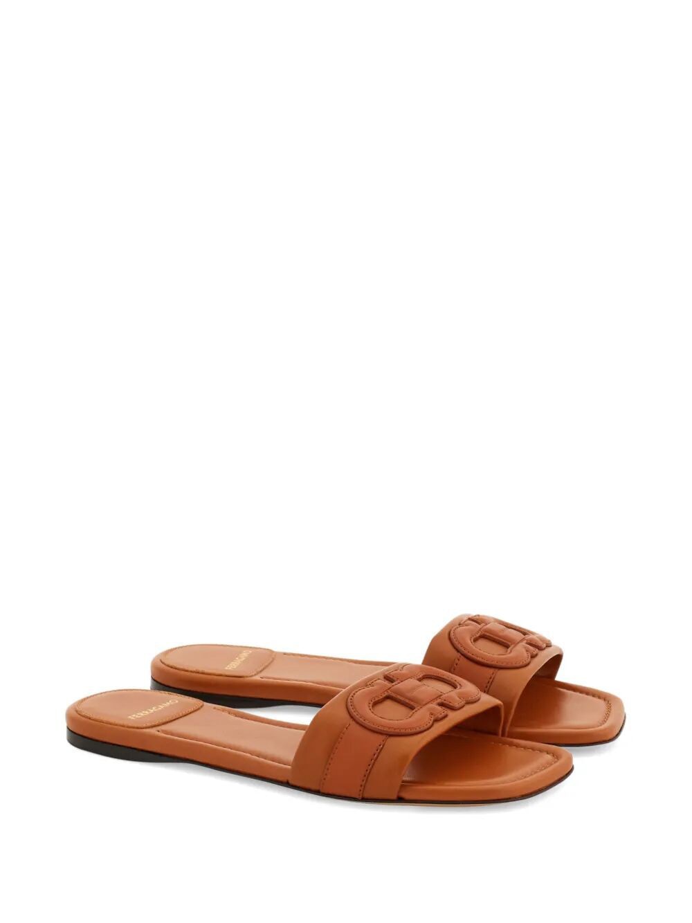 Ferragamo Liss Leather Slide Sandals for Women