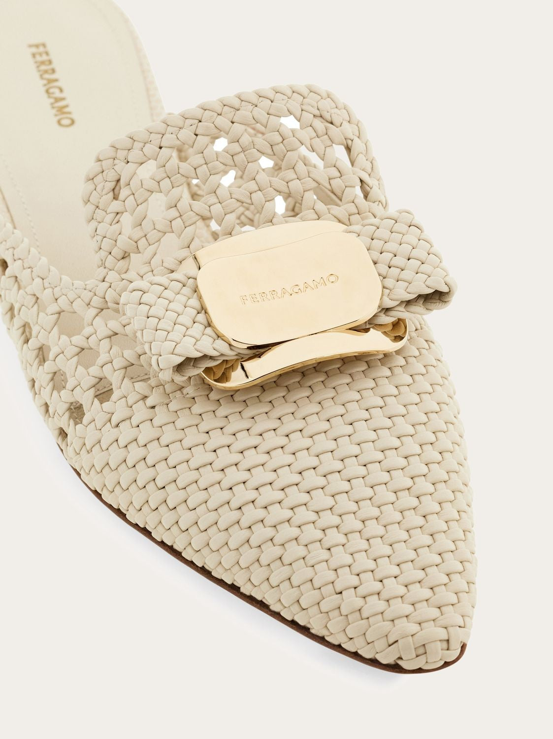 Ferragamo Leather Trenchy Lazo Sandals for Women