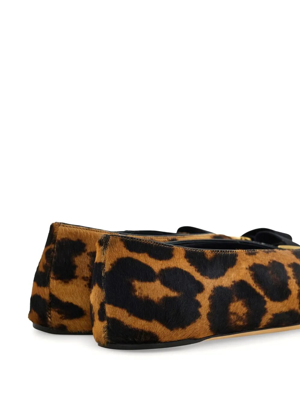 Ferragamo Horsehair Printed Vanna Ballet Flats