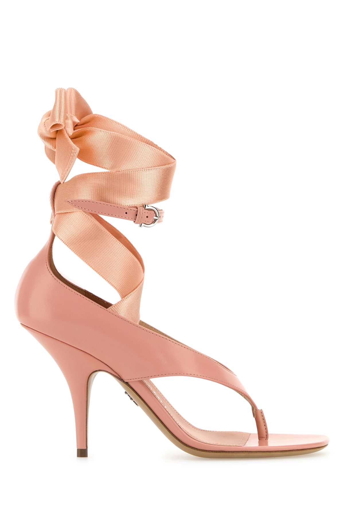 Ferragamo Women's Leather Thong Sandals - LELIU 95