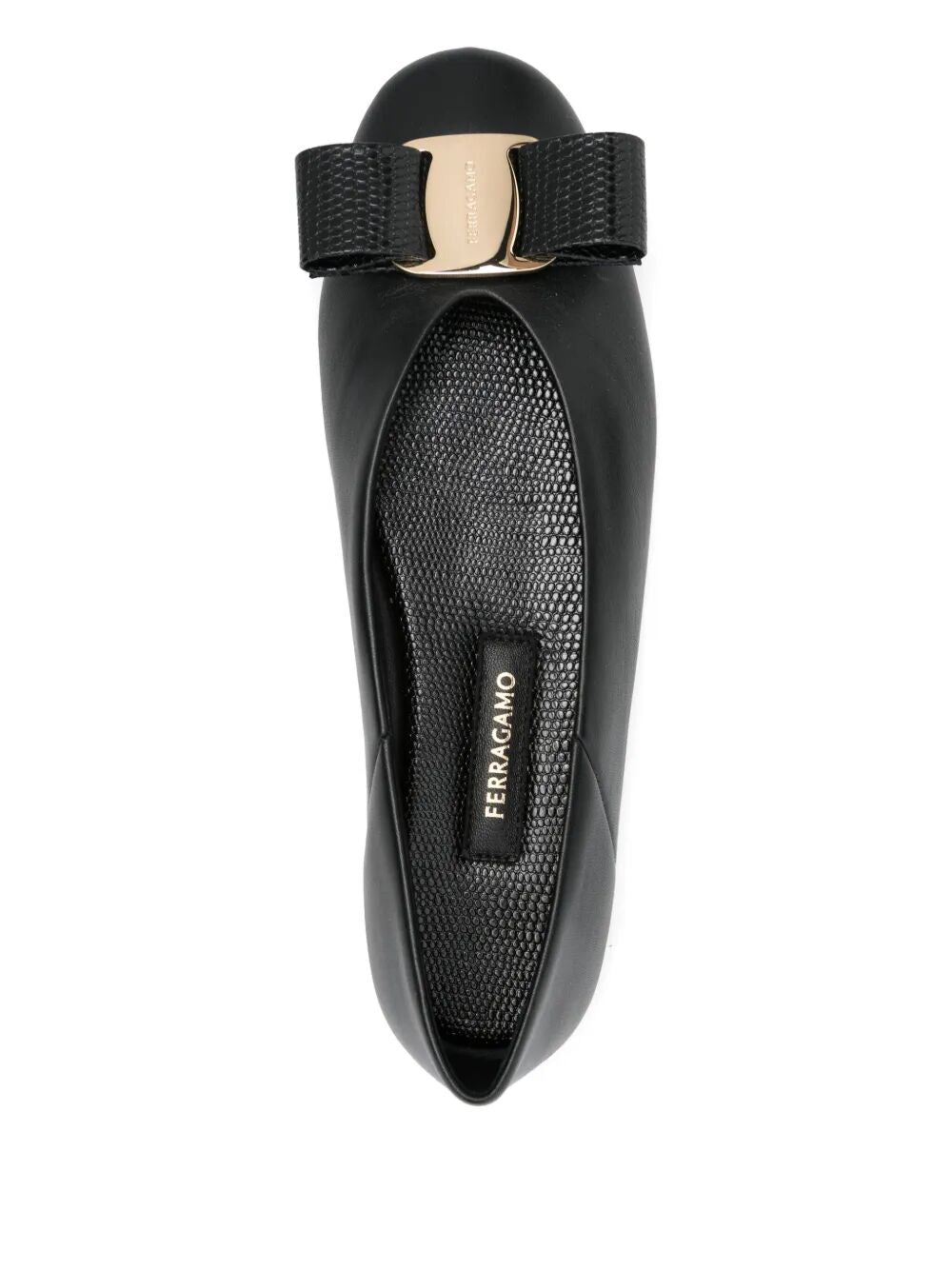 Ferragamo Nappa Leather Vanna Ballerinas