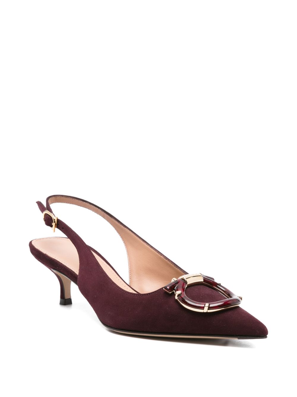 Ferragamo Leather Slingback Pumps