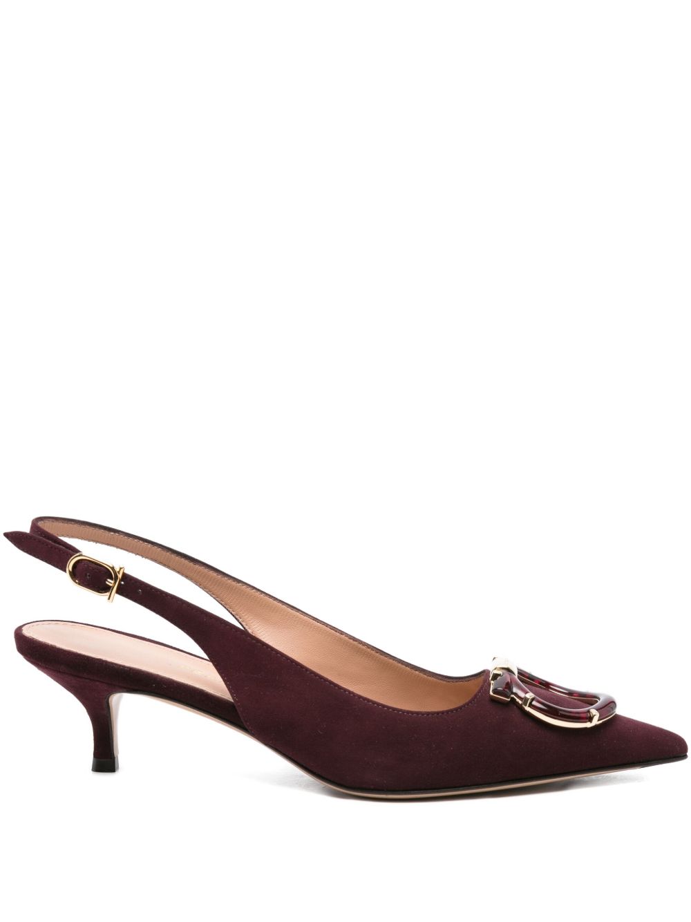 Ferragamo Leather Slingback Pumps
