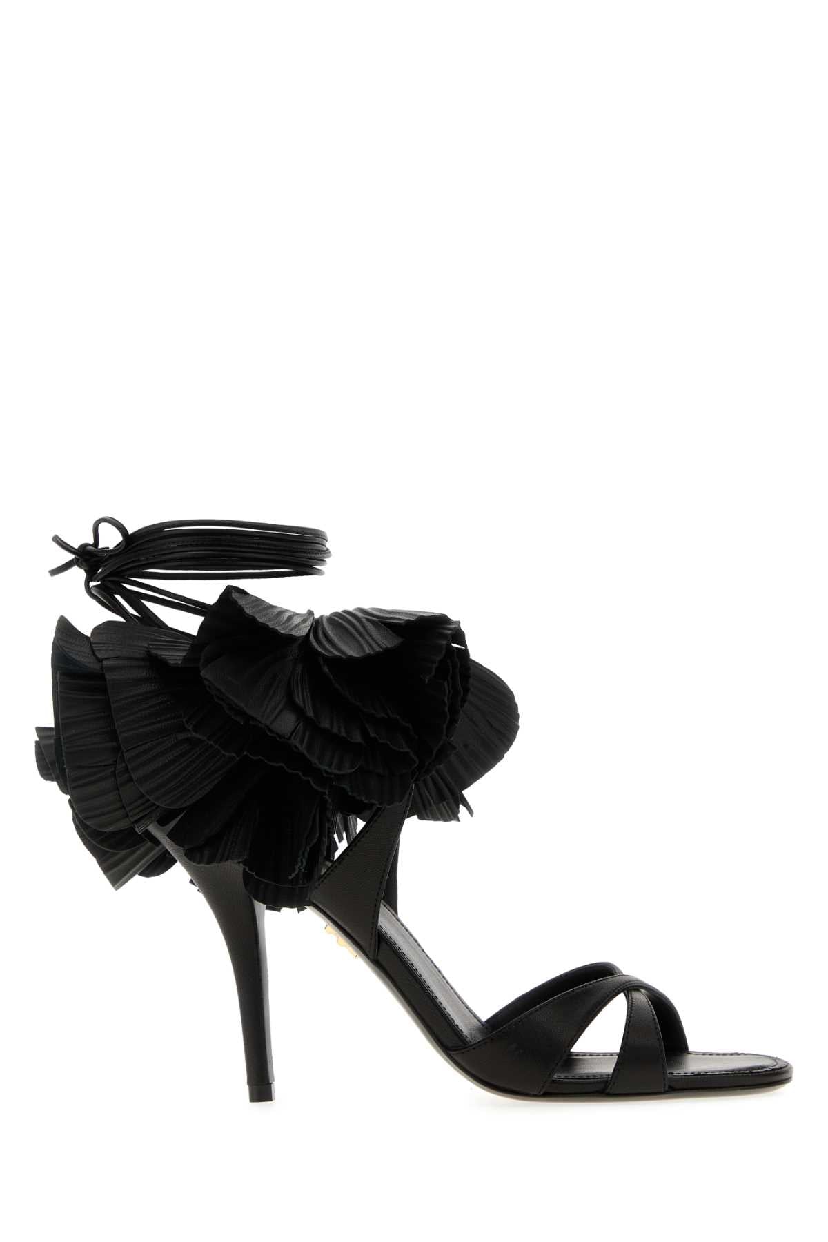 Ferragamo Elegant Leather Estrella 95 Sandals for Women